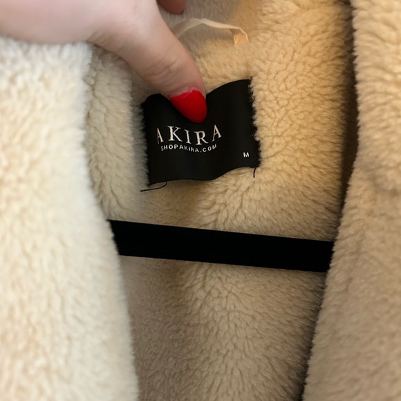 akira jean/fur jacket. worn 2-3 times - Picture 3 of 4